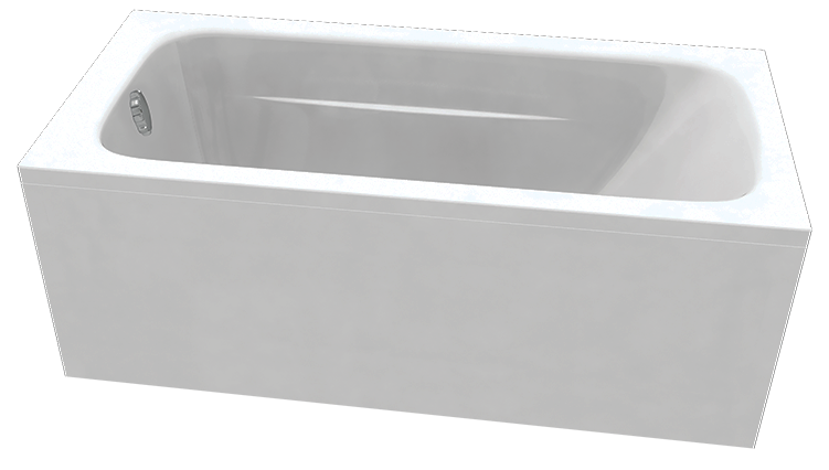 Акриловая ванна C-bath Muse 180x70 CBQ011002 белая глянцевая