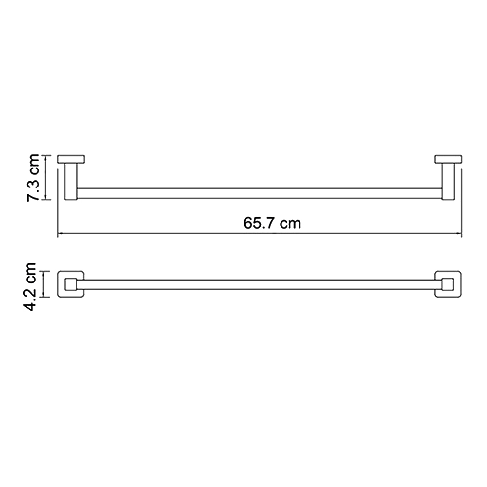 Полотенцедержатель Wasserkraft Dill K-3930 хром