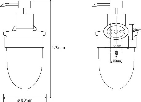 Дозатор Bemeta Oval 118409011 хром