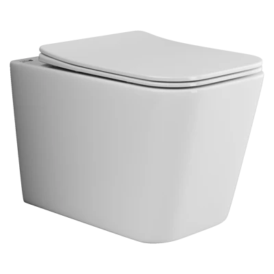 Унитаз подвесной Ceramica Nova Cubic CN1806 белый глянец