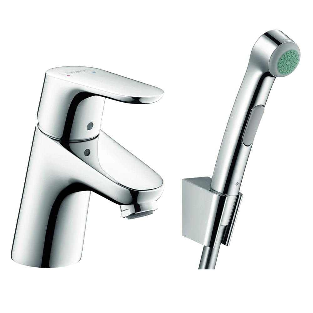 Смеситель для раковины Hansgrohe Focus E2 31926000 с гигиеническим душем, хром