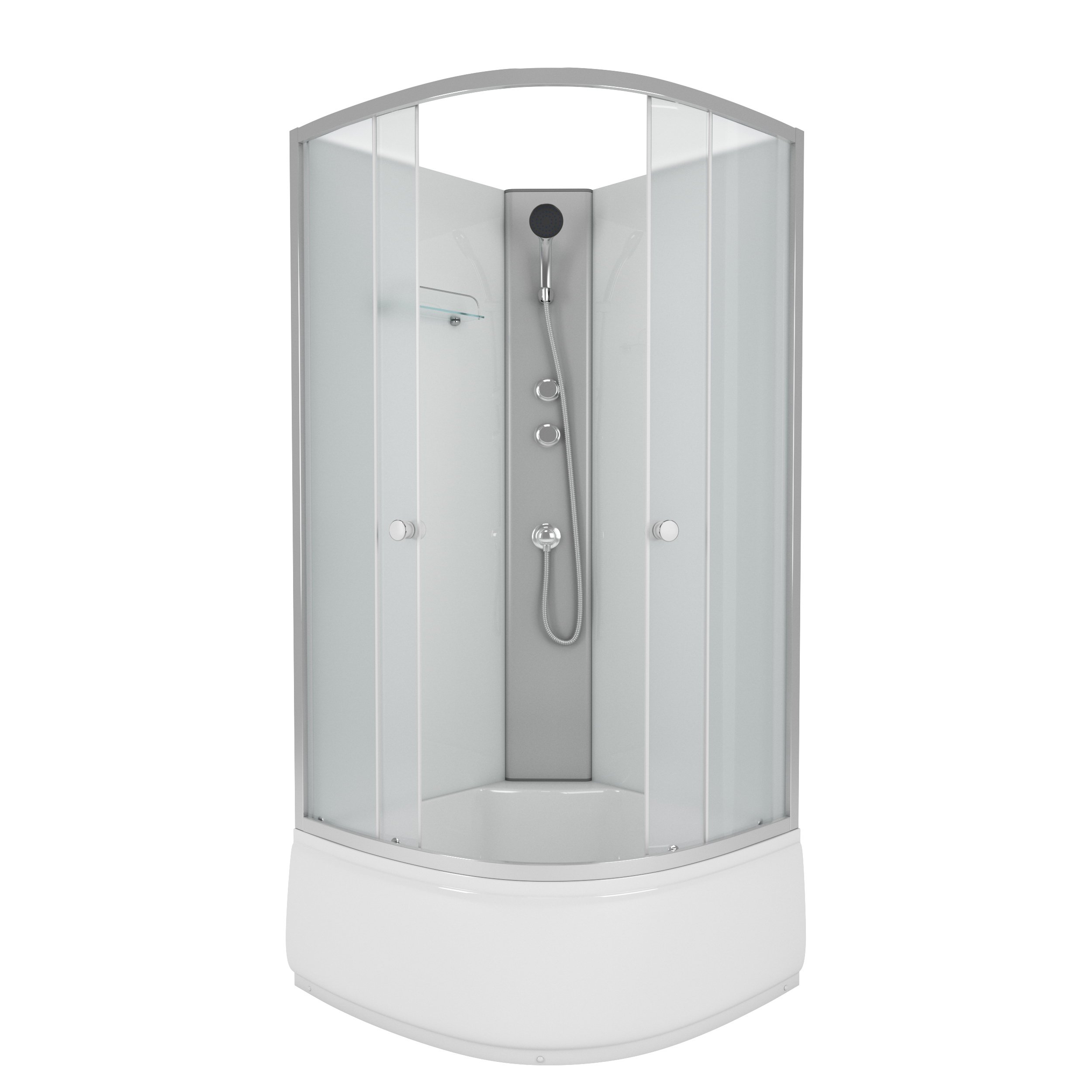 Душевая кабина Niagara Eco 90x90см NG-7308-BK профиль серебро