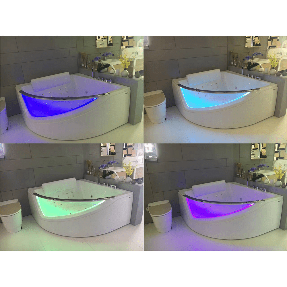 Акриловая ванна Orans 150x150 с гидромассажем OLS-BT65107 белая глянцевая