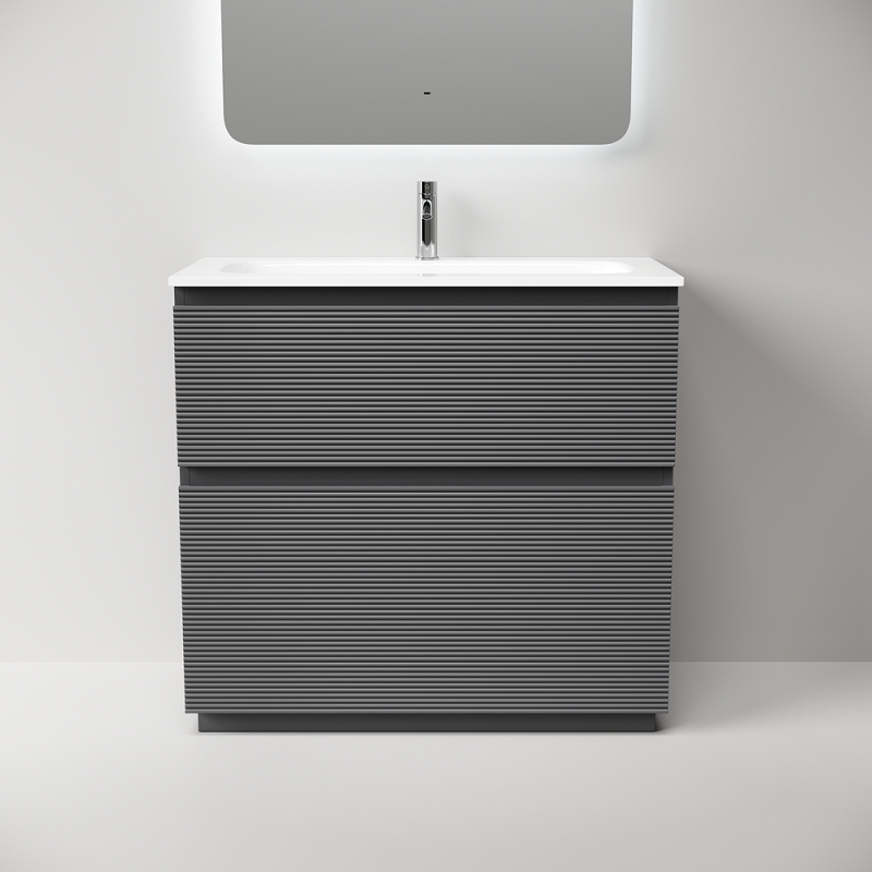 Тумба под раковину Sancos Folk Floor 90 FL90FGS напольная, Grey soft
