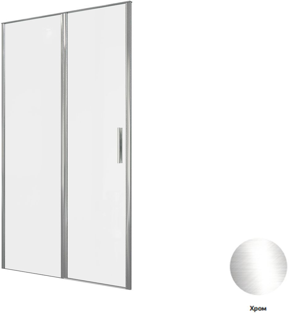 Душевая дверь в нишу Allen Brau Priority 120x200 см 3.31031.00 профиль хром, стекло прозрачное