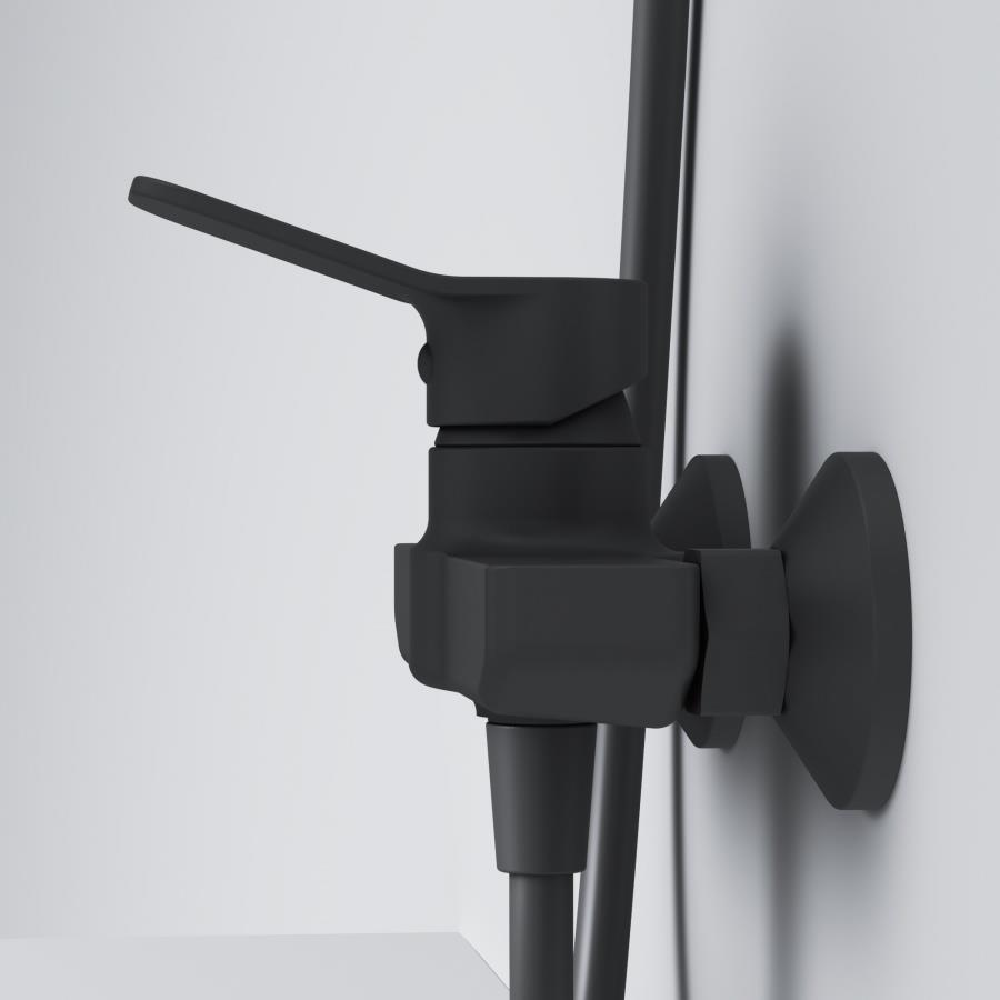 Душевая стойка AM.PM X-Joy F42885A24 со смесителем, черный Душевая стойка AM.PM X-Joy F42885A24 со смесителем, черный