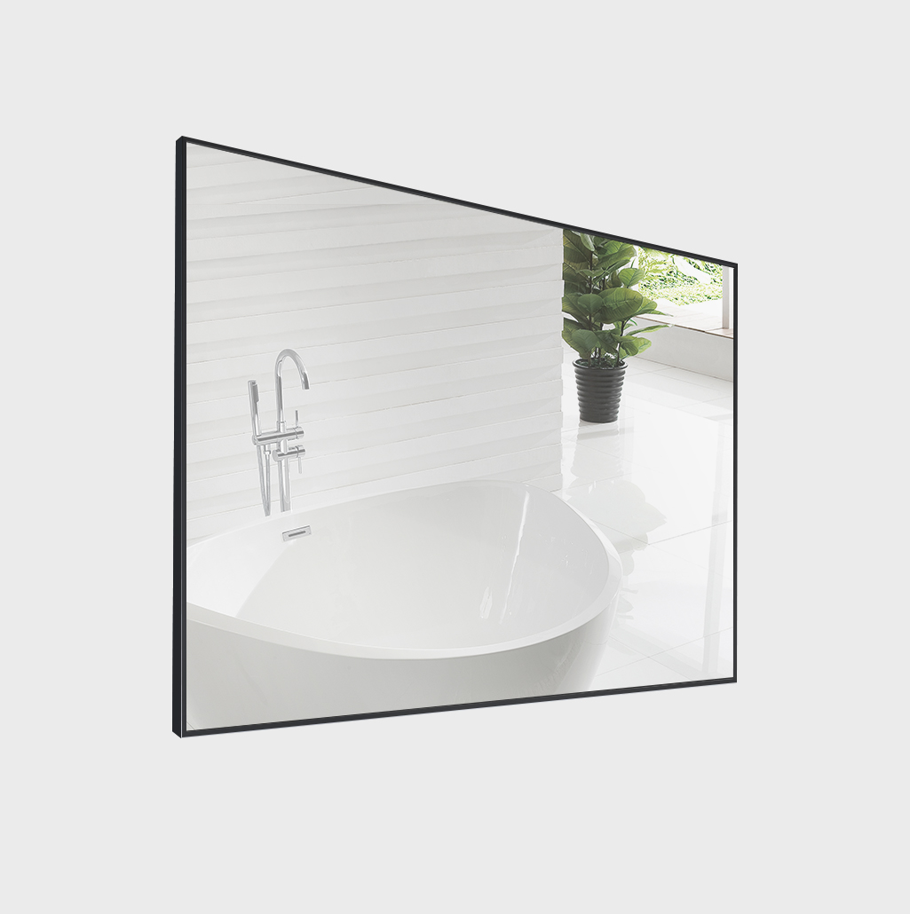 Зеркало BelBagno 100 SPC-AL-1000-800 Nero черное