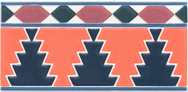 Декор Алькасар глянцевый 7,4x15x0,69, 1, шт