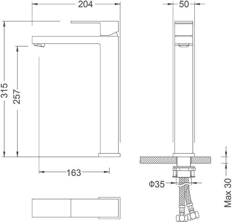 Смеситель для раковины Timo Selene 3011/17F золото матовое