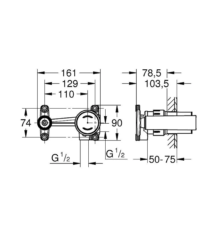 Скрытая часть Grohe 23429000