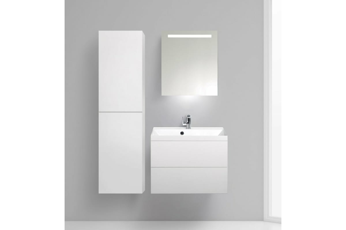 Раковина встраиваемая BelBagno 70см BB700/450-LV-MR-AST белая