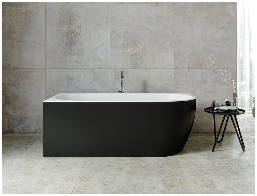 Акриловая ванна Aquanet Family Elegant A 180x80 3805N Matt Finish 3805-N-MW черная матовая