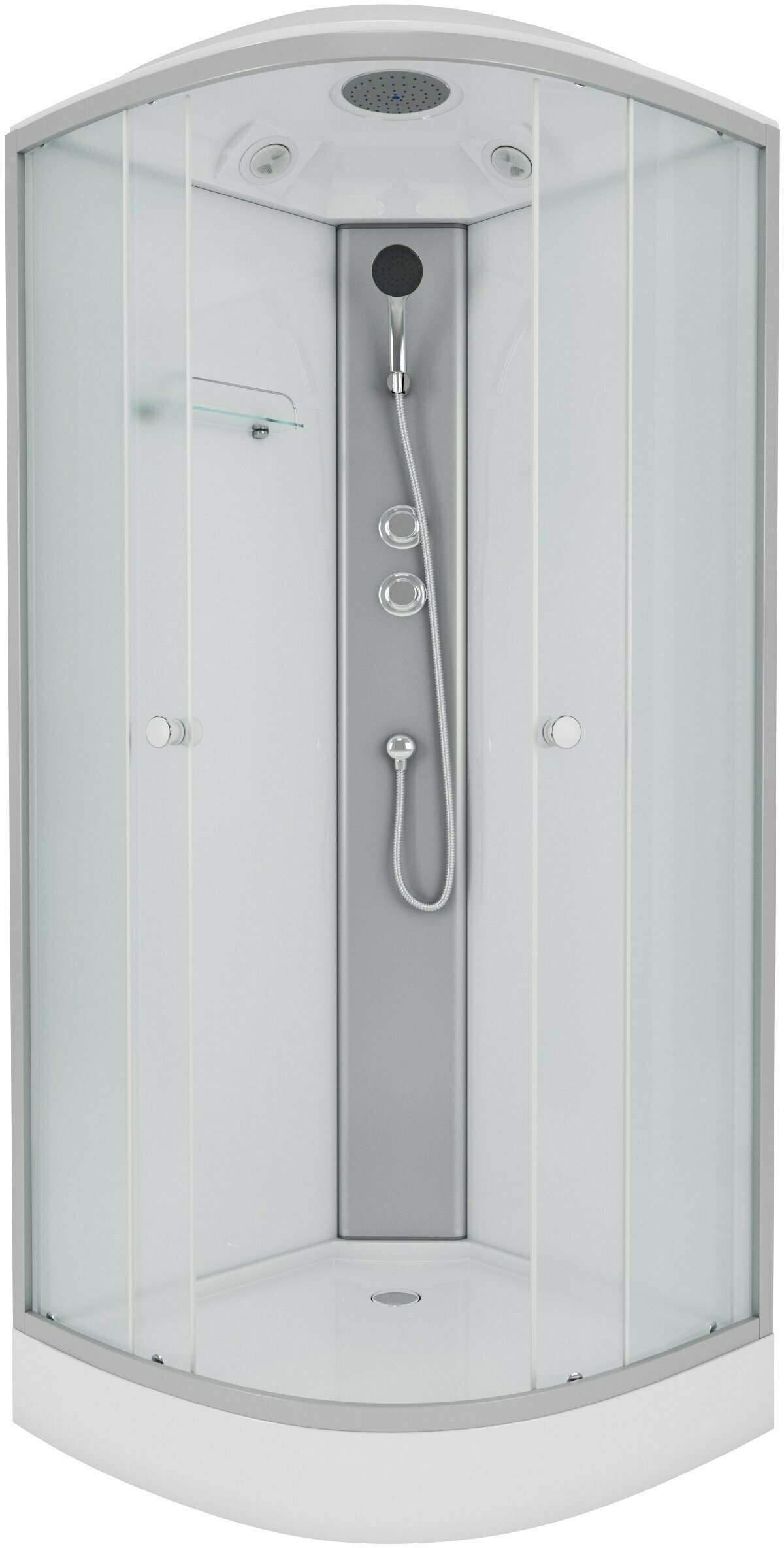 Душевая кабина Niagara Eco 100х100см NG-4302 профиль серебро