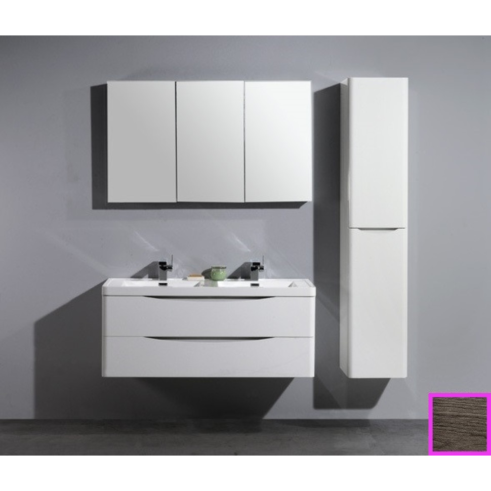 Тумба с раковиной BelBagno Ancona 120 с двойной раковиной, темный дуб