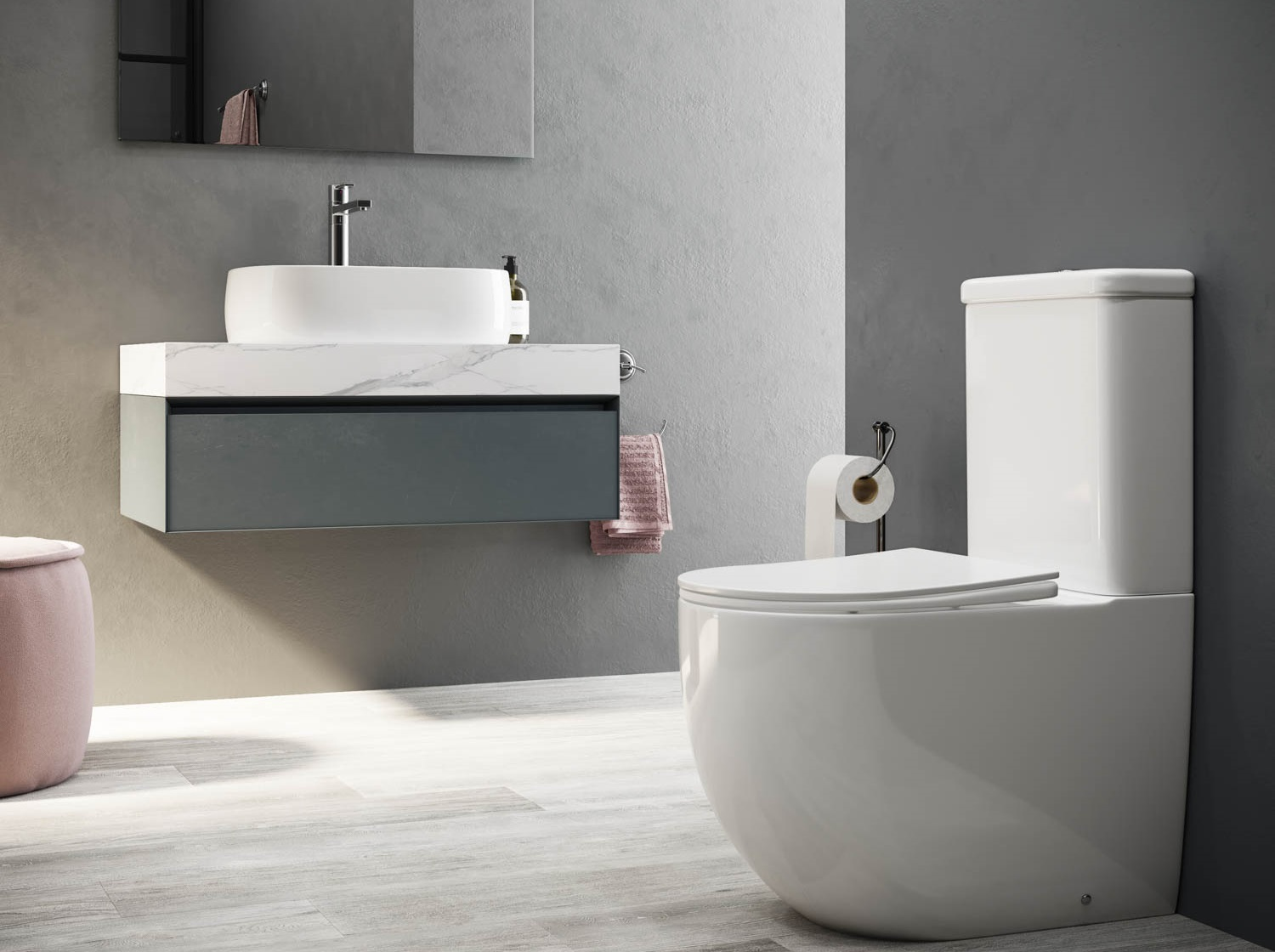 Унитаз-компакт Ceramica Nova Mia CN1801 белый глянец