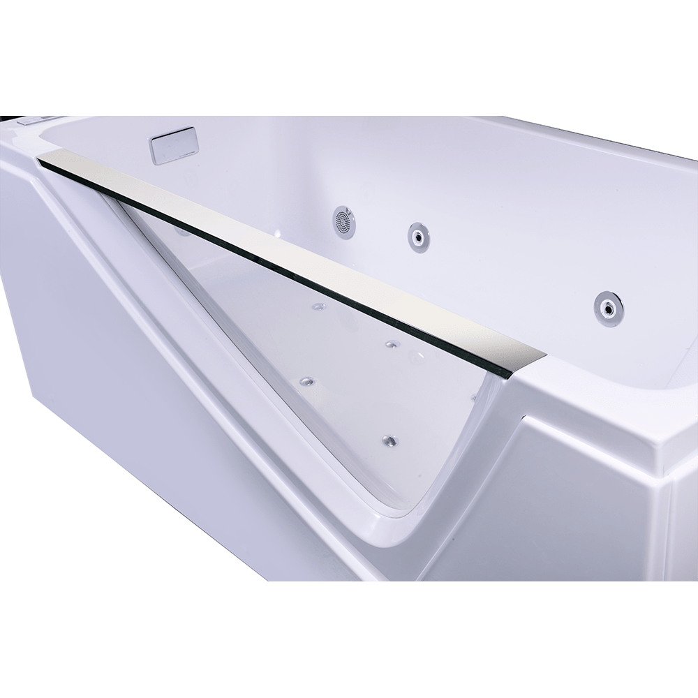 Акриловая ванна Orans 170x75 с гидромассажем OLS-BT65108 R белая глянцевая