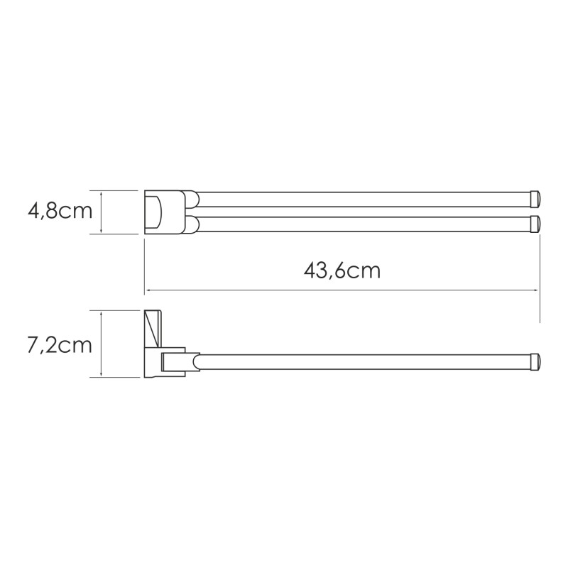 Полотенцедержатель Wasserkraft Leine K-5031 хром