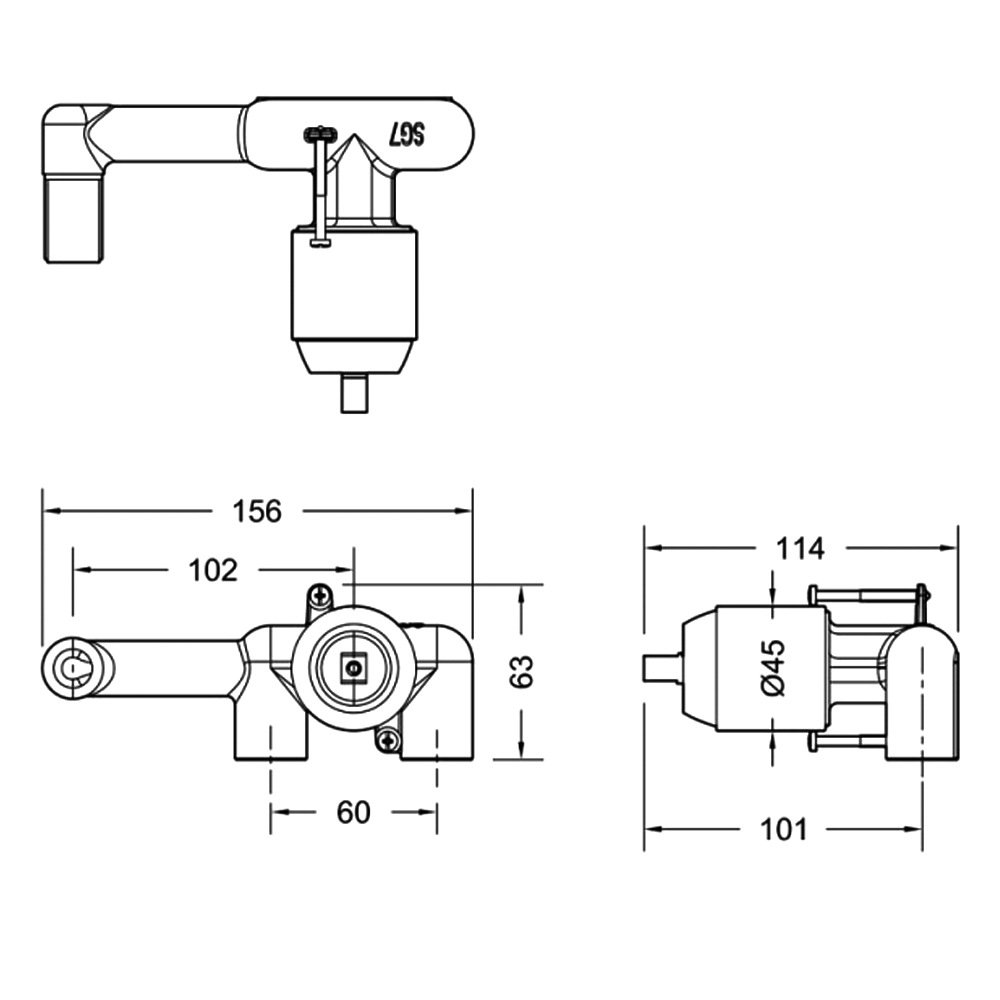 Скрытая часть Bravat Built-in D968K-ENG