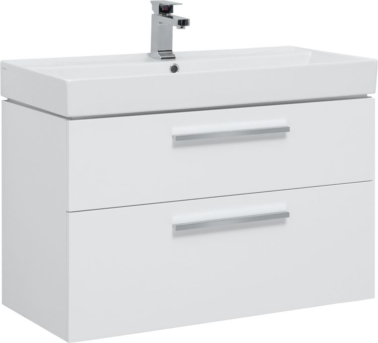 Тумба с раковиной Aquanet Nova 90 245256 белая