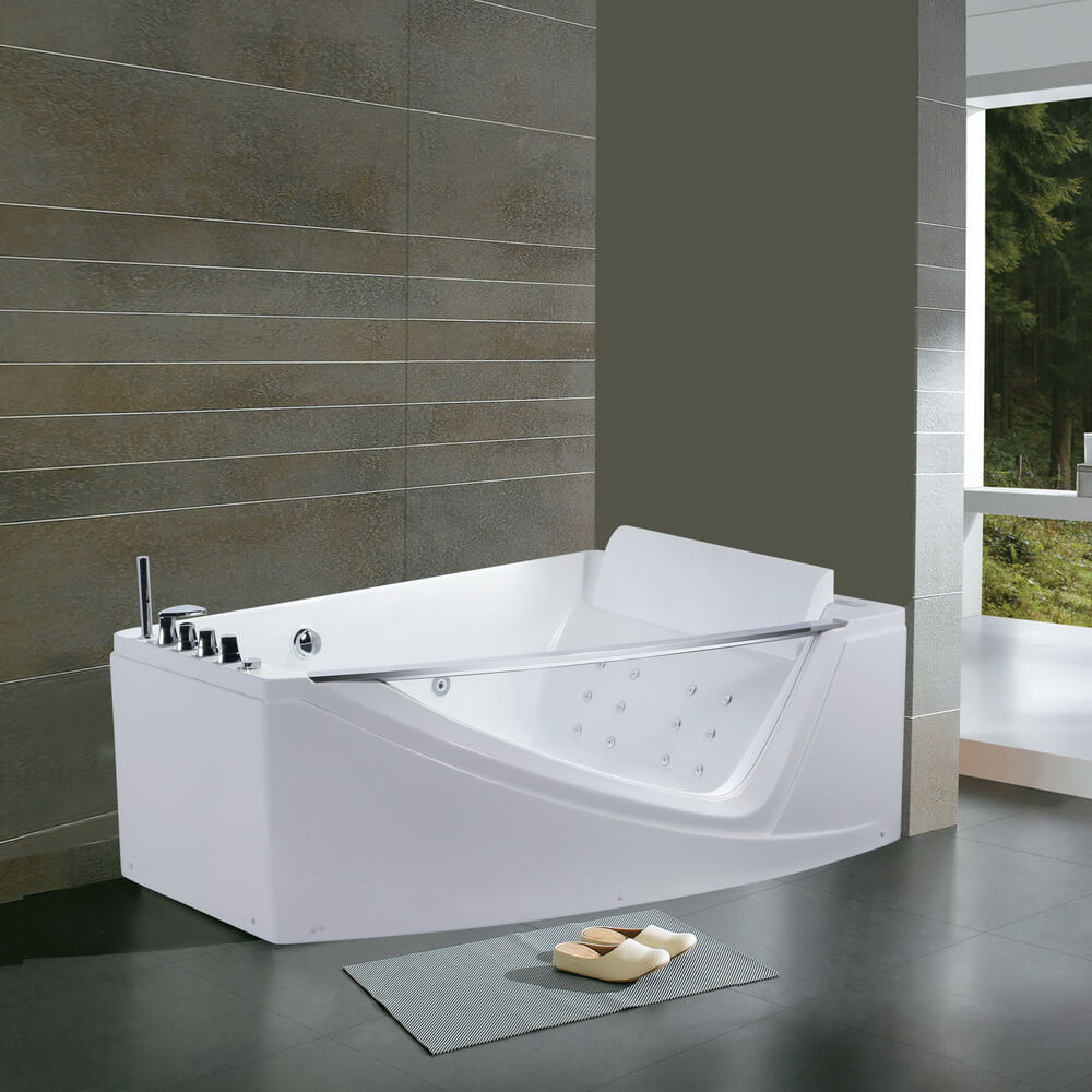 Акриловая ванна Orans OLS-BT65109 R 120x170см 65109R0 с гидромассажем, белая глянцевая