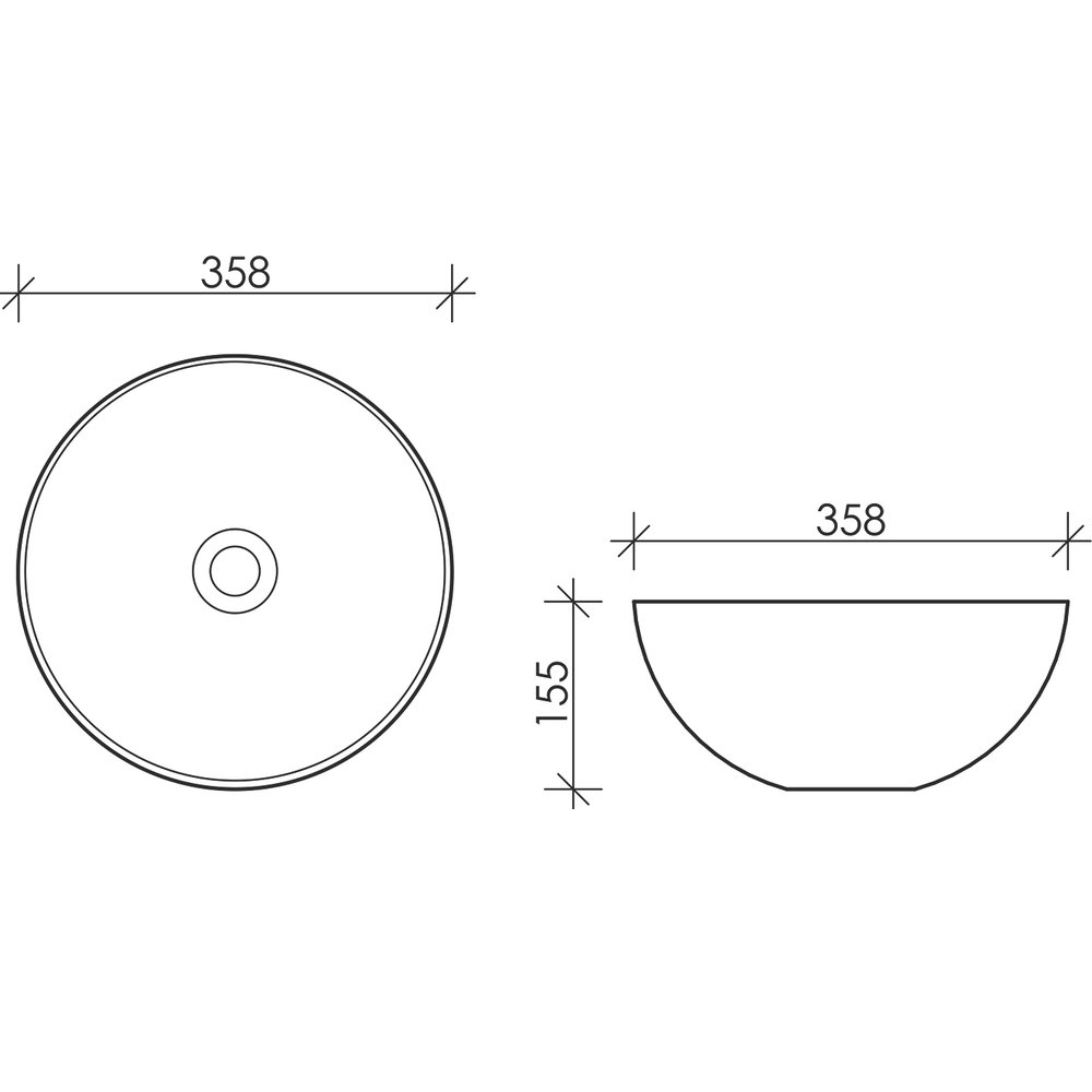 Раковина накладная Ceramica Nova Element CN6004 черная матовая