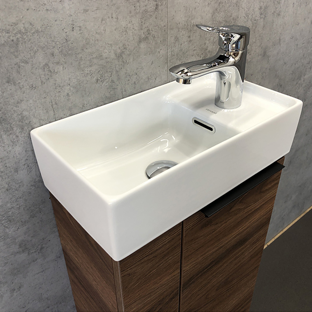 Тумба с раковиной Comforty Асти 40 00-00000834CF дуб темно-коричневый