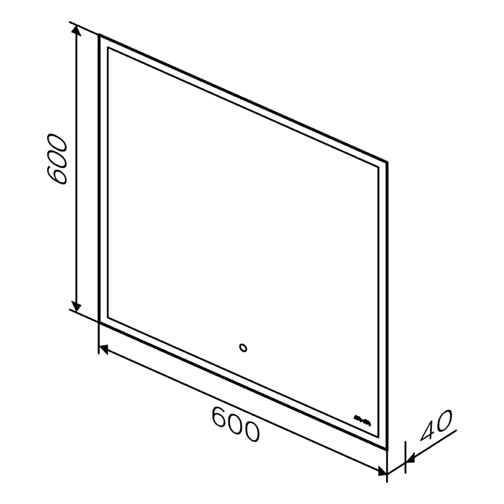 Зеркало AM.PM Spirit 2.0 60 M71AMOX0601SA с подсветкой, с антизапотеванием, белое
