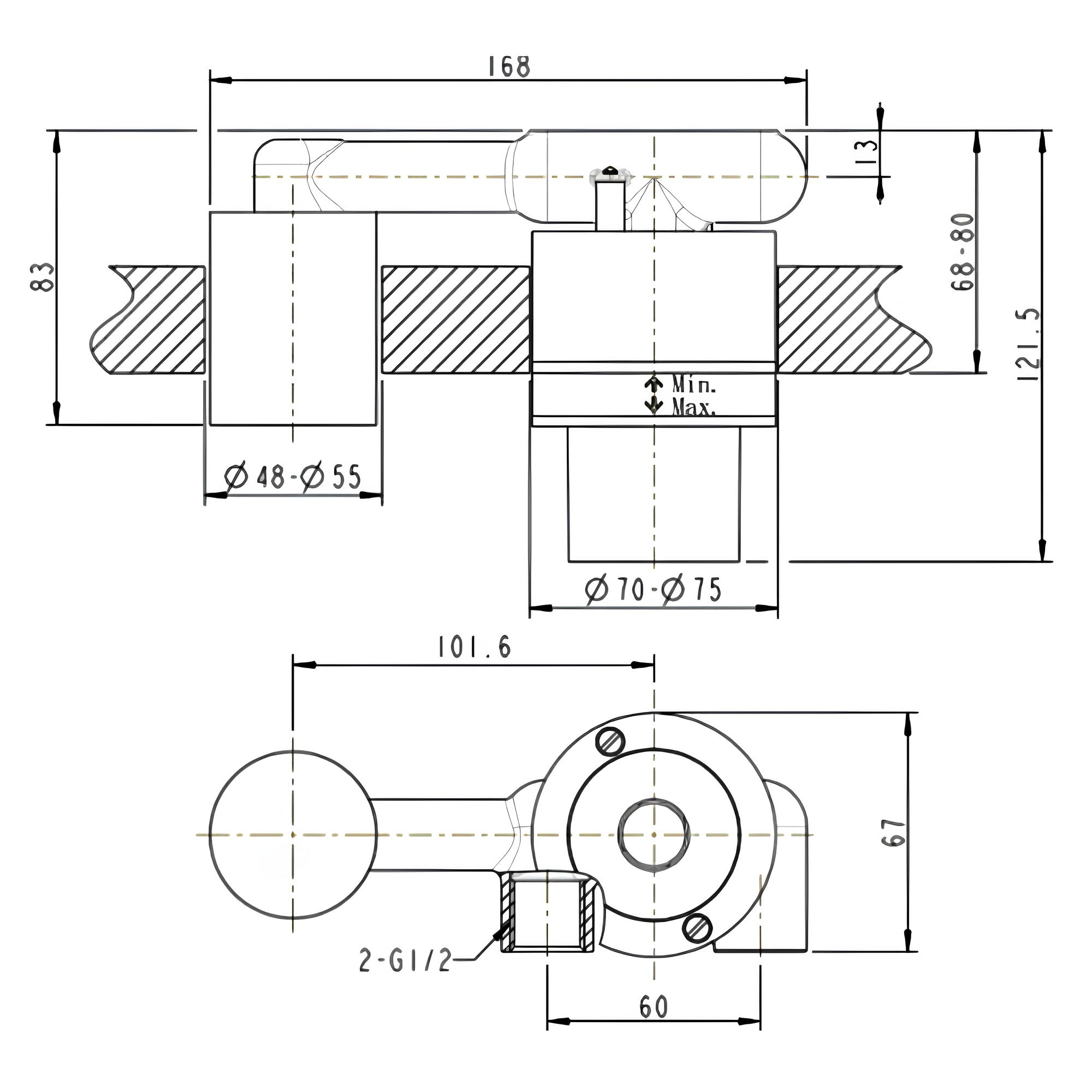 Скрытая часть Bravat Built-in D968K-ENG