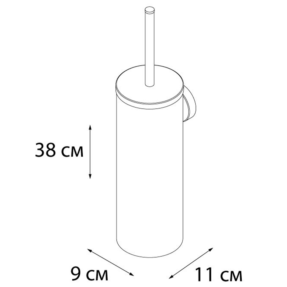 Ершик Fixsen Hotel FX-31013B черный матовый