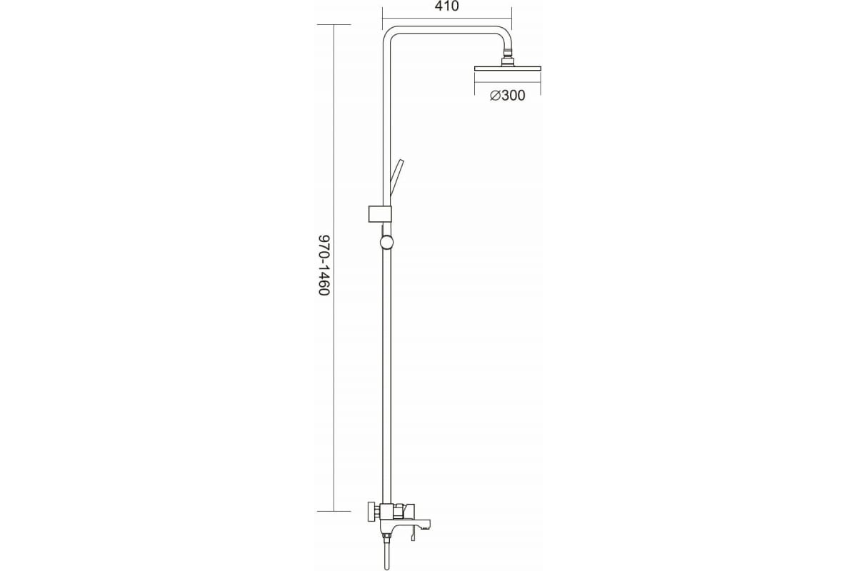 Душевая стойка Gappo Tomahawk G2402 хром