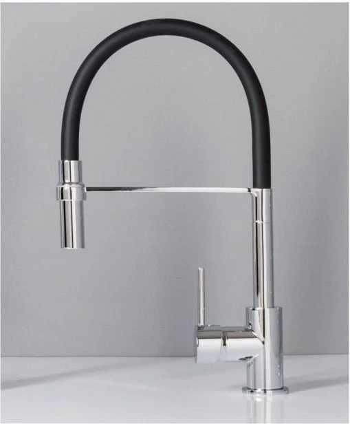 Смеситель для кухни Aquanet FF6215 черный / хром