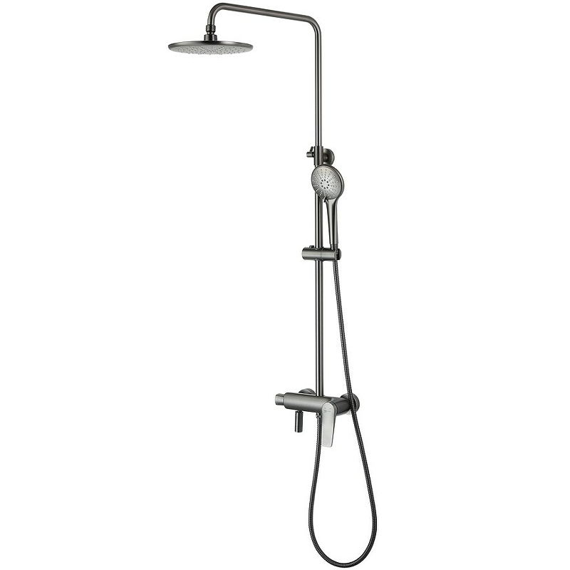 Душевая стойка Lemark Bronx LM3762GM графит