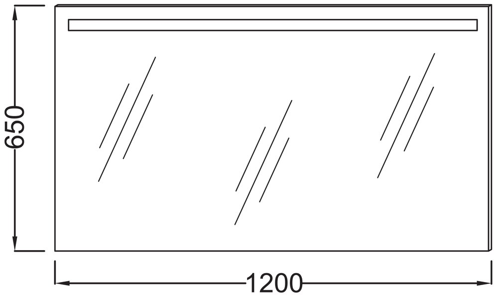 Зеркало Jacob Delafon Parallel 120 EB1418-NF с подсветкой и подогревом