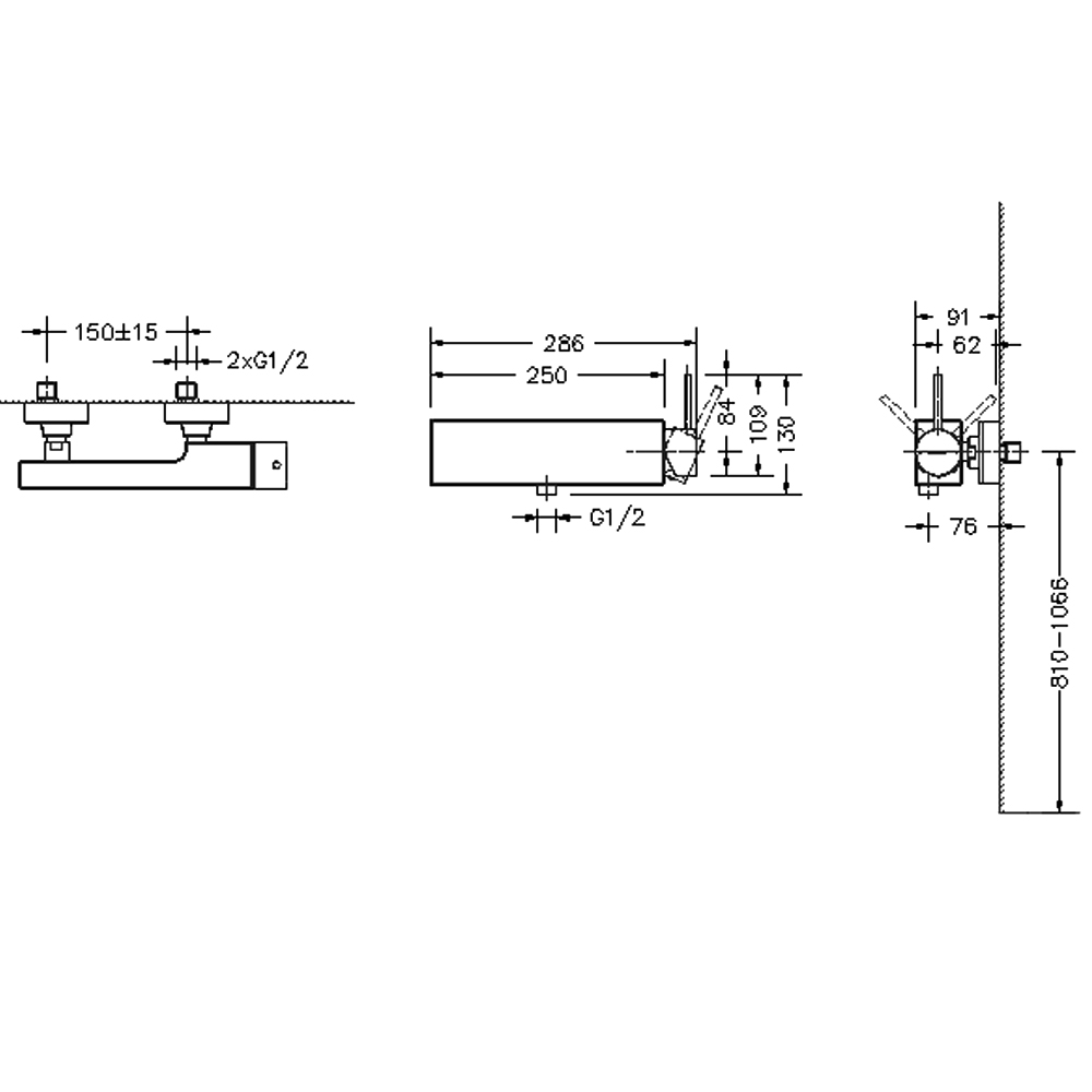 Смеситель для душа Bravat Arc F96061K-01-ENG черный