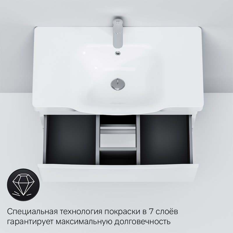 Тумба с раковиной AM.PM Like 80 белый глянец Тумба с раковиной AM.PM Like 80 белый глянец