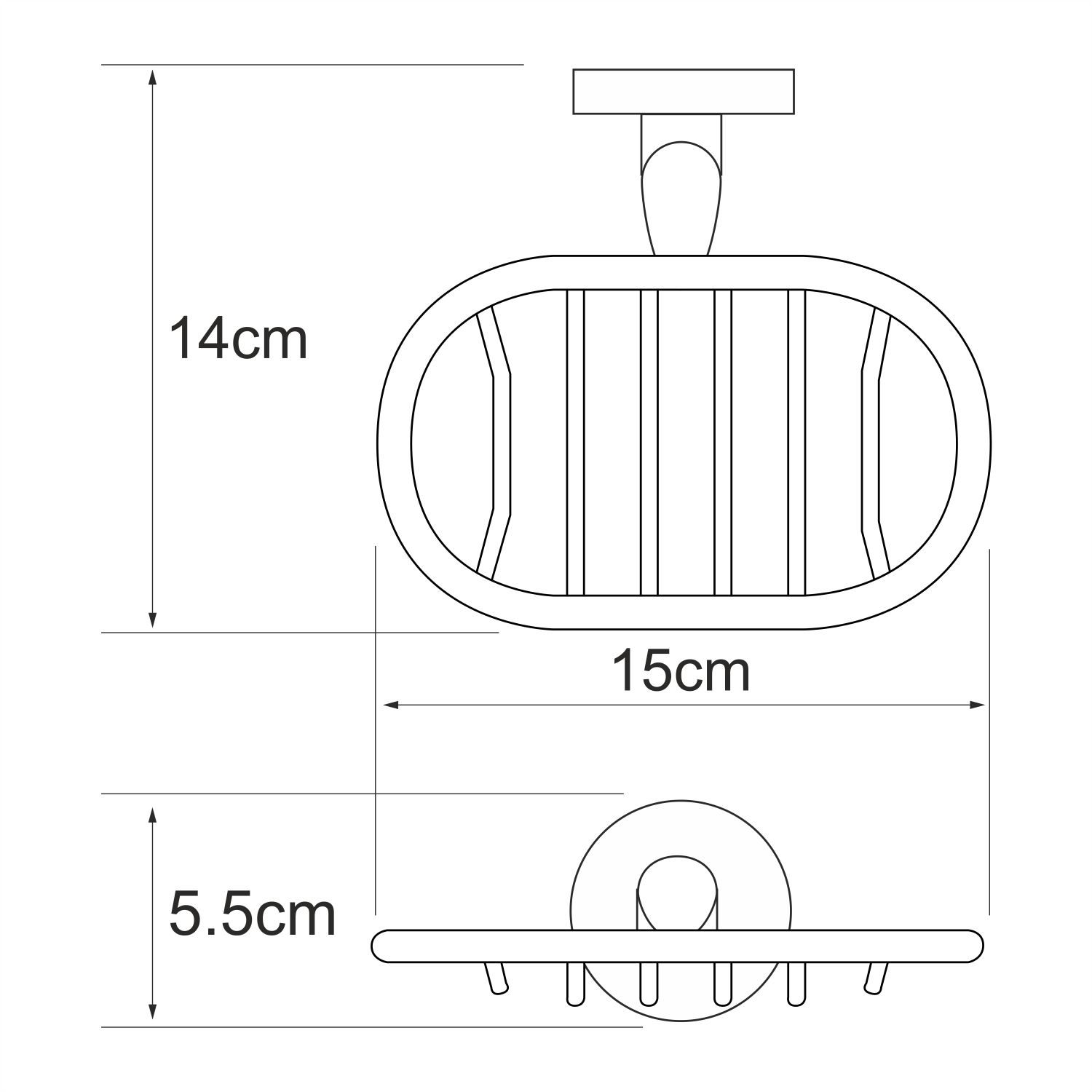 Мыльница Wasserkraft Rhein K-6269 хром