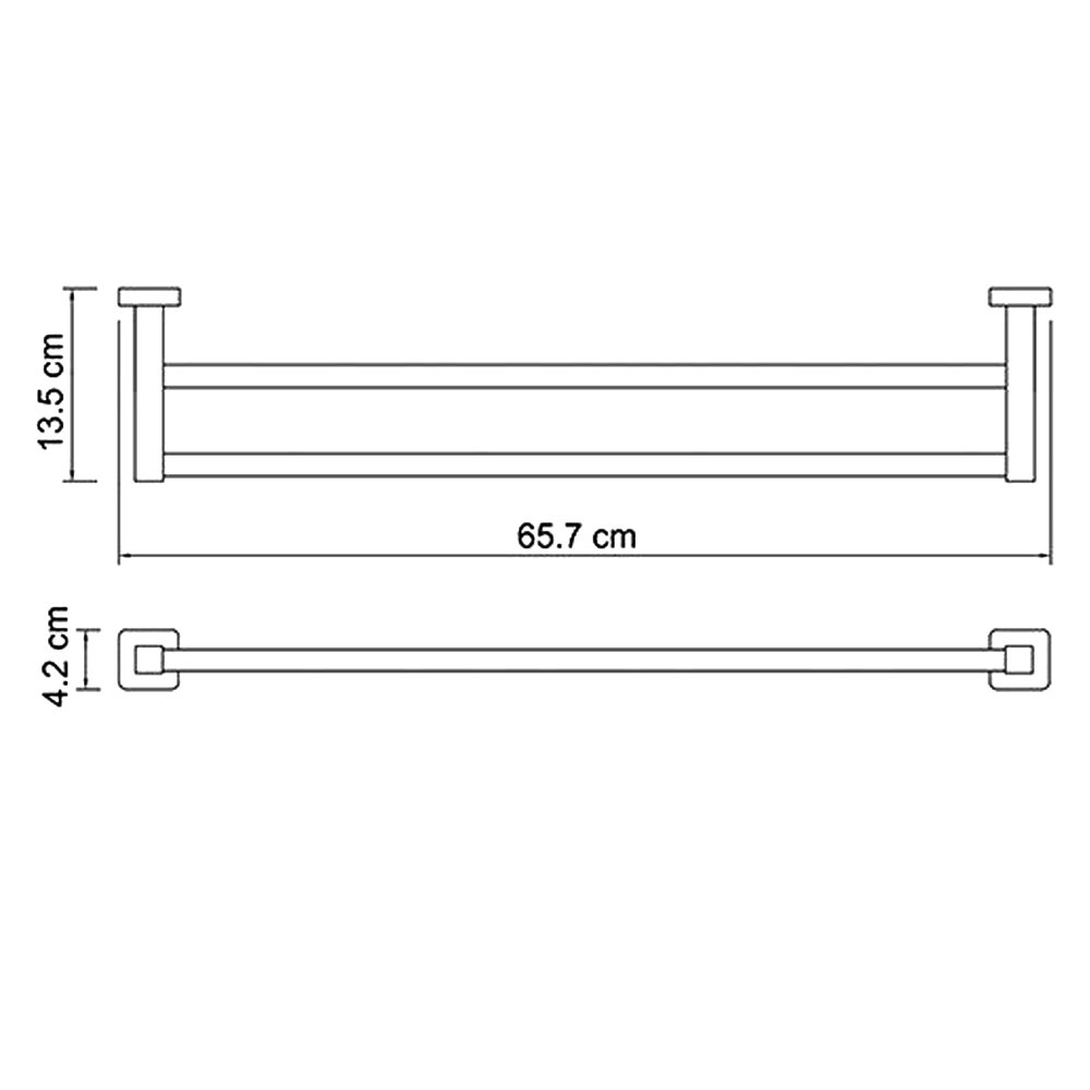 Полотенцедержатель Wasserkraft Lippe K-6540 хром