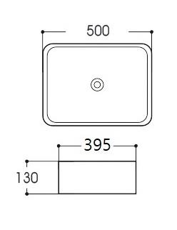 Раковина накладная Avimano Vision 1245023 серая матовая