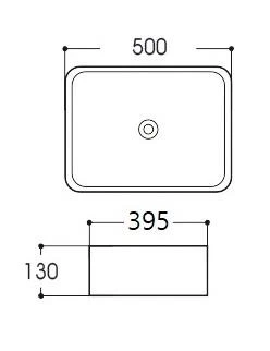 Раковина накладная Avimano Vision 1245023 серая матовая