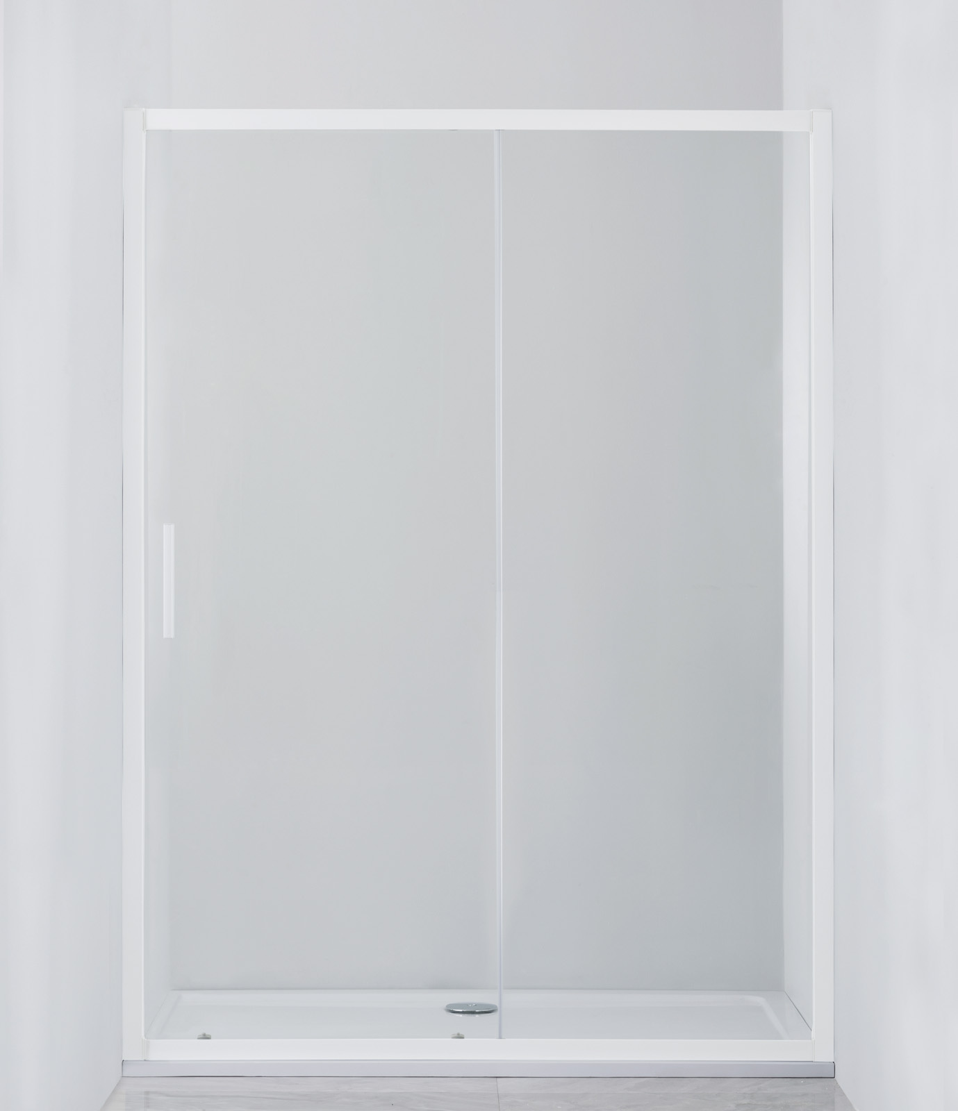 Душевая дверь в нишу Cezares 120см RELAX-BF-1-120-P-Bi профиль серый, стекло рифленое