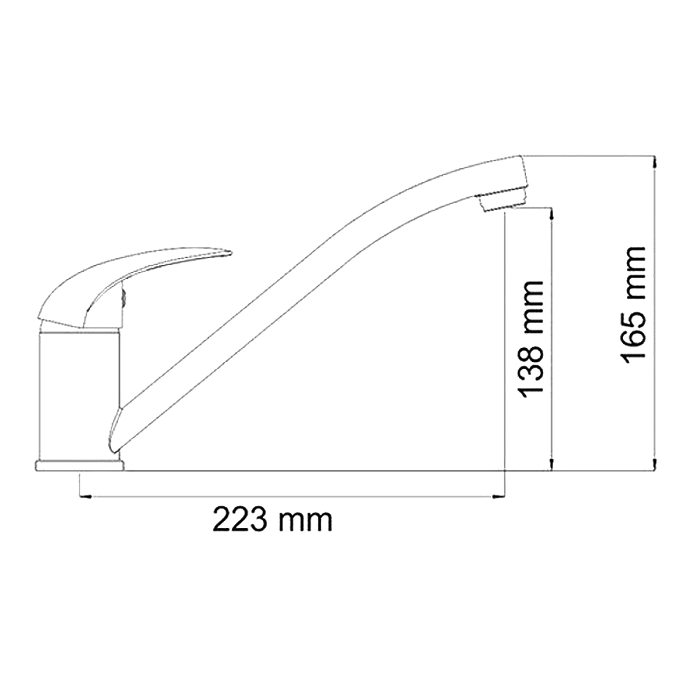 Смеситель для кухни Wasserkraft Isen 2607 хром