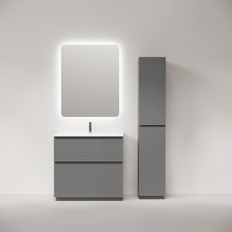 Тумба под раковину Sancos Folk Floor 90 FL90FES напольная, Ergraut soft