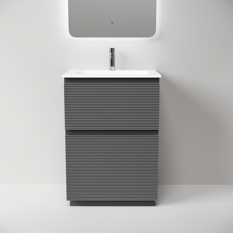 Тумба под раковину Sancos Folk Floor 60 FL60FGS напольная, Grey soft