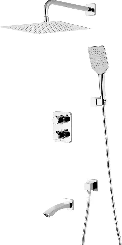 Душевой комплект Lemark Yeti LM7842С с внутренней частью, хром