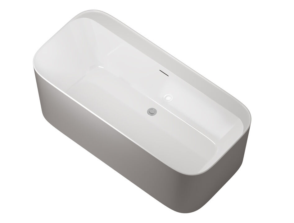 Акриловая ванна Allen Brau Infinity 170х80 2.21001.20/PGM белый глянец /платиново-серый