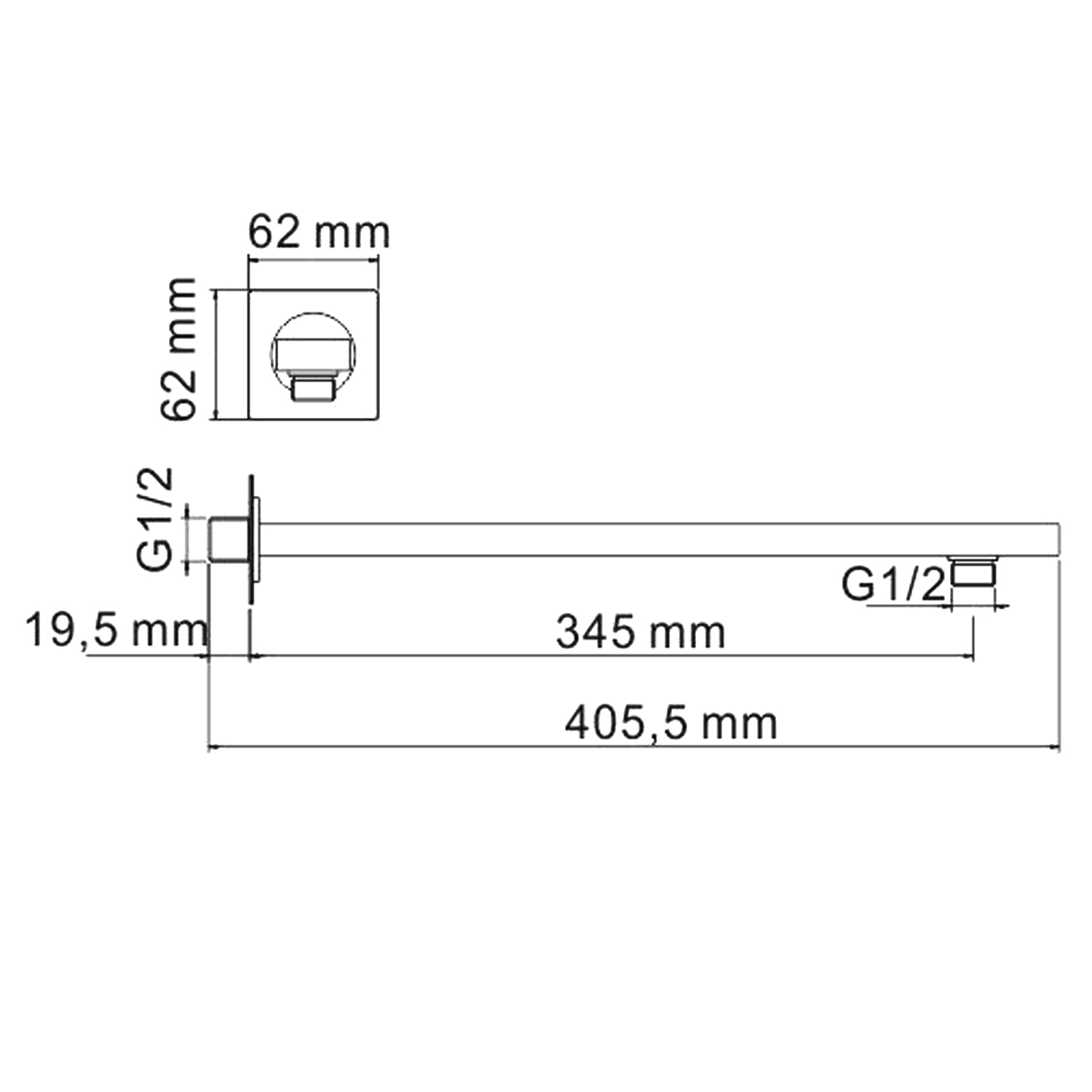 Кронштейн Wasserkraft Glan A181 черный