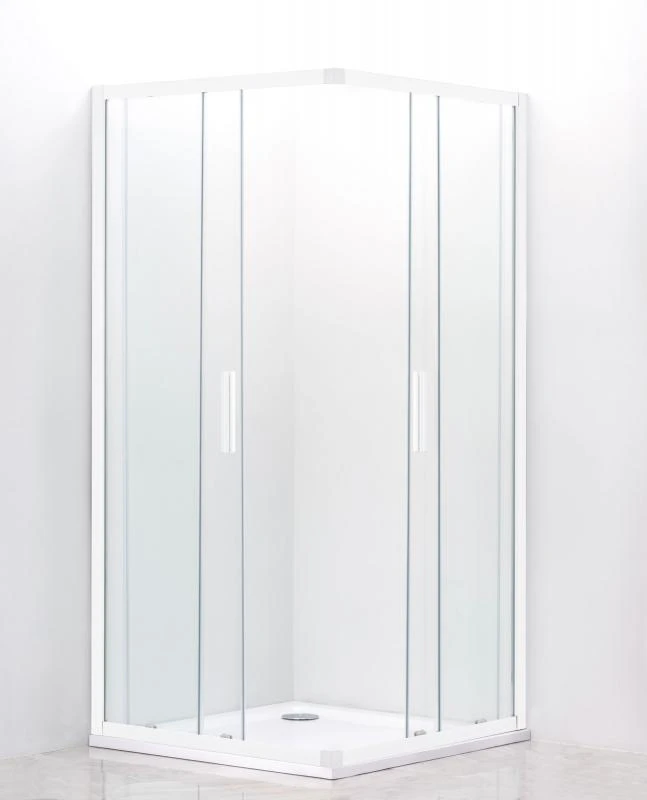 Душевой уголок Cezares Relax 100x80см RELAX-AH-2-100/80-C-Bi профиль белый, стекло прозрачное