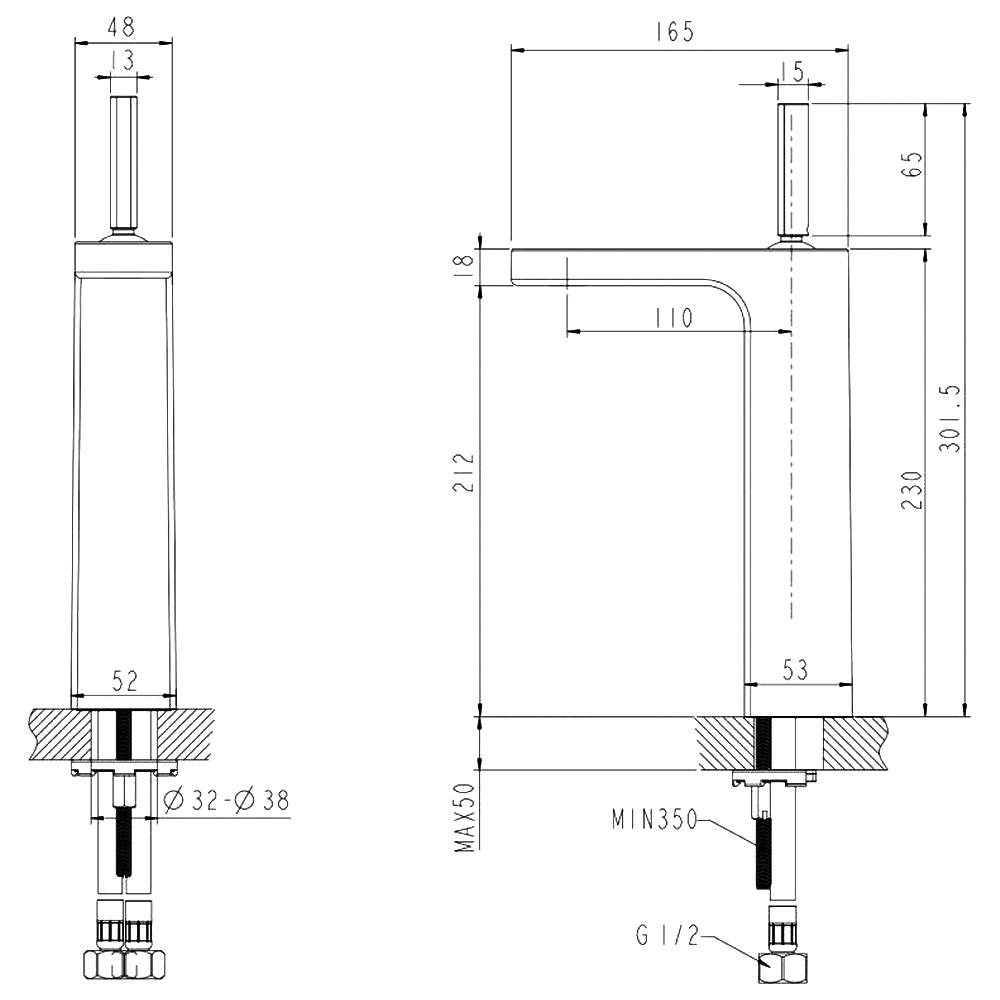 Смеситель для раковины Bravat Spring F179113C-A хром