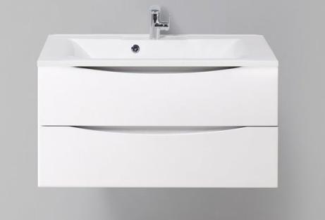 Тумба с раковиной BelBagno Marino 90 белая глянцевая