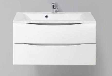Тумба с раковиной BelBagno Marino 90 белая глянцевая